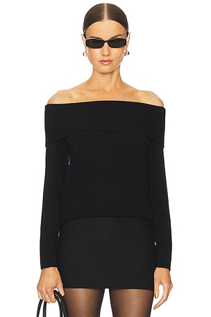 Perry Off The Shoulder Sweater W. Cashmere