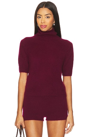 Tansy Short Sleeve Pullover W. Cashmere