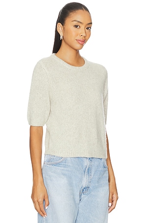W. Cashmere Brenda Short Sleeve Pullover in Neutral. Size XS. Also