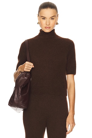 Tansy Short Sleeve Pullover W. Cashmere