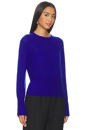 W. Cashmere Laurel Cinched Waist Sweater in Blue. Size S. Also