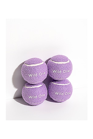 Wild One Tennis Balls Set Of 4 in Lavender