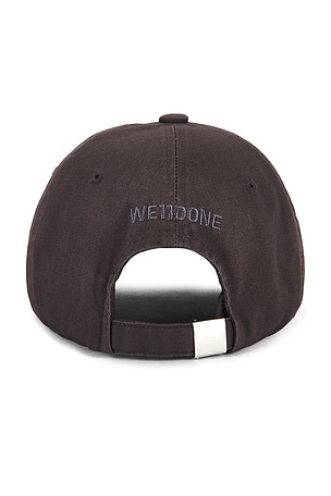 WE11DONE Spike Rose Cap in Grey