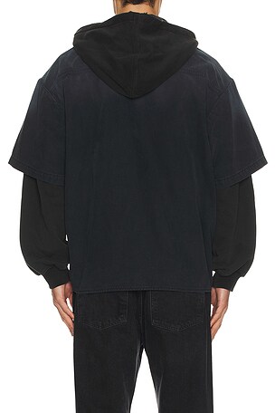 WE11DONE BLOUSON FADED en Noir