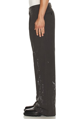 WE11DONE Painted Trousers in Grey. Size XL/1X. Also