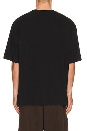 WE11DONE Cross Necklace T-Shirt in Black