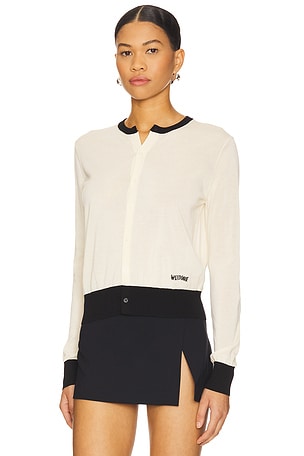 WE11DONE Knit Cardigan in Cream