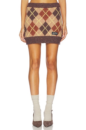 Argyle Intarsia Mini Skirt WE11DONE