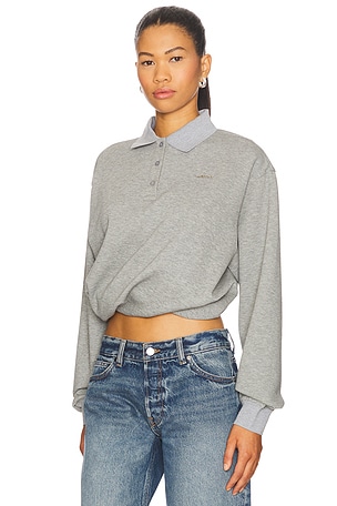 WE11DONE Polo T-shirt in Grey