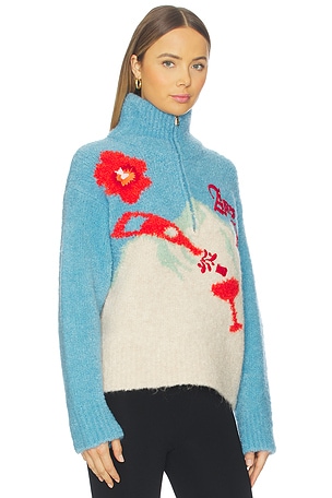 We Norwegians x Markarian Boucl? Sweater in Baby Blue