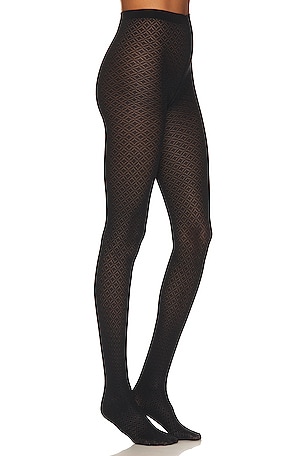 Collant WOLFORD RICE DOTS Black or Bicolour. Tailles XS - S