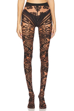 X Etro Body Tattoo Tights Wolford