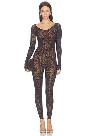 Infinite Rose Net Jumpsuit Wolford