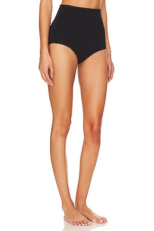 Wolford Cotton Control 3w High Waist Shapewear Panty in Black