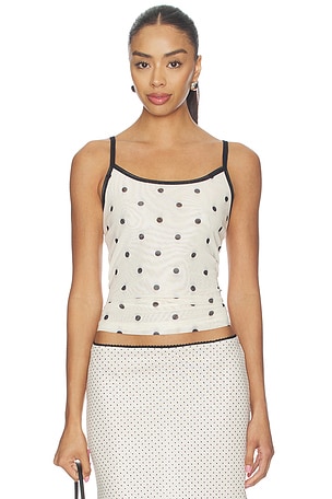 Mesh Camisole Top With Harper Lu