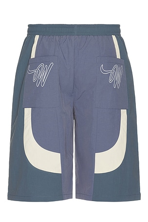 Wish Me Luck Pleated Day Shorts in Blue