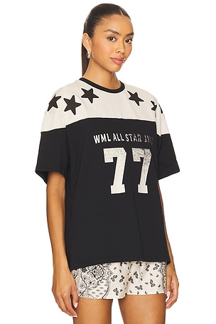 Wish Me Luck All Star T-Shirt in Black,White