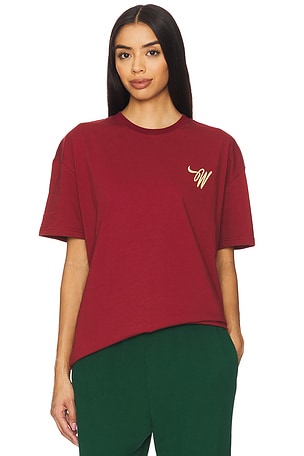 Wish Me Luck Pool League Tee in Burgundy