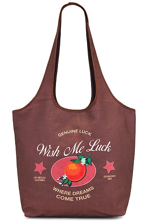 x REVOLVE Orange Luck Tote Bag Wish Me Luck