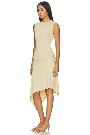 With Jean Evie Dress in Beige