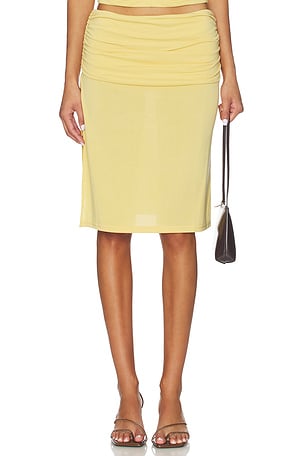 With Jean Lila Skirt in Yellow