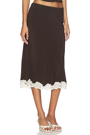 With Jean JUPE TILLY en Chocolat