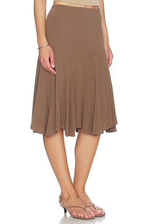 With Jean Rue Skirt in Chocolate