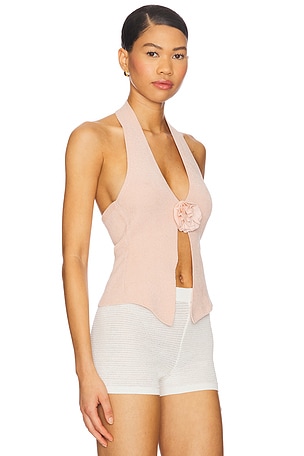 With Jean Rose Top in Blush,Nude