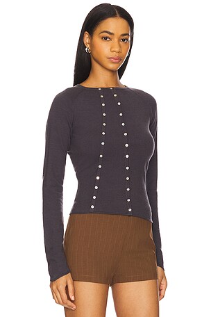 With Jean Demi Top in Navy
