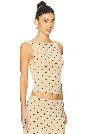With Jean Maeve Top in Tan