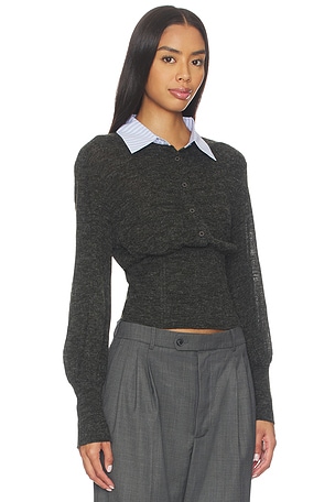 With Jean Heidi Top in Charcoal