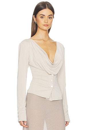 With Jean Milla Top in Beige