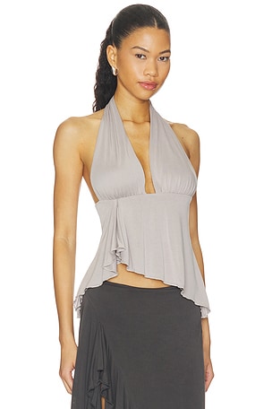 With Jean Alix Top in Grey