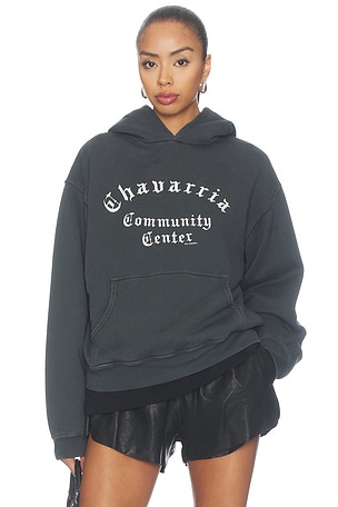 Community Center Shrunken Po Hoodie Willy Chavarria