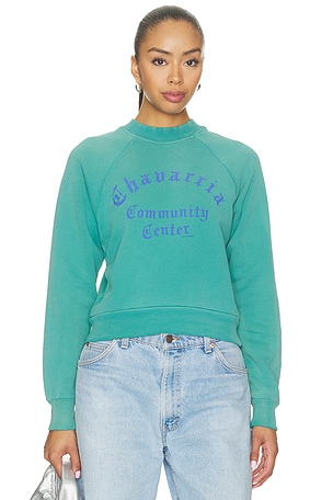 Community Center Shrunken Raglan Sweatshirt Willy Chavarria