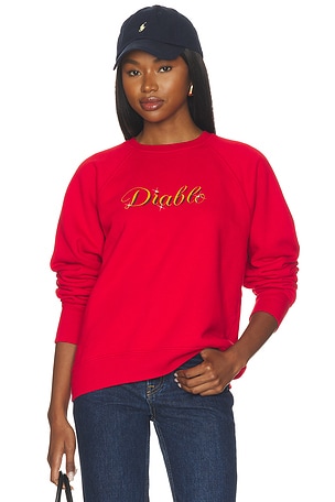 Diablo Raglan Standard Crewneck Sweatshirt Willy Chavarria