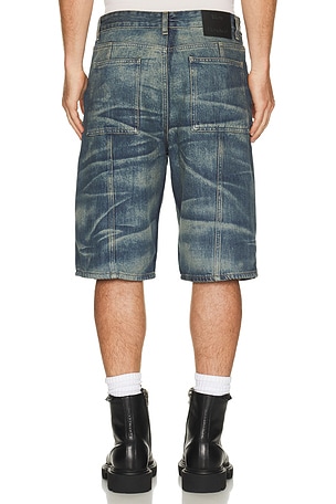 Won Hundred Cade Denim Shorts in Blue. Size 36. Also