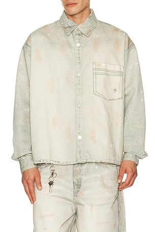 Maza Printed Denim Shirt Won Hundred