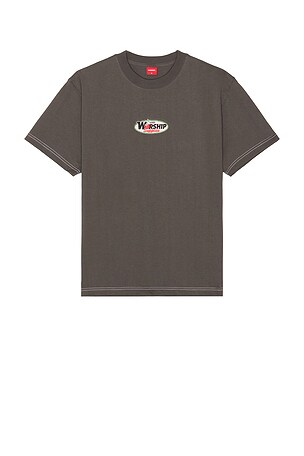 Worship Supplies Glazed And Confused Tee in Charcoal. Size XL/1X. Also