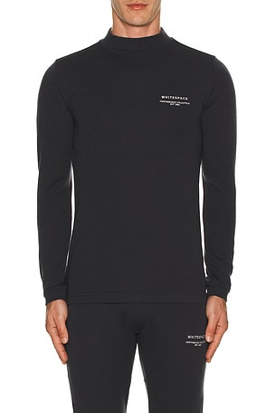 Merino Mock Neck Baselayer T-Shirt Whitespace