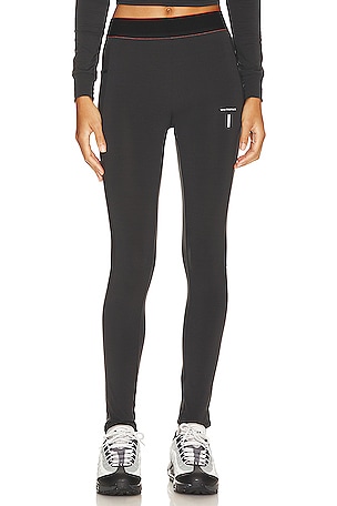 Free People X FP Movement Mid Rise Tap Back Legging in Black
