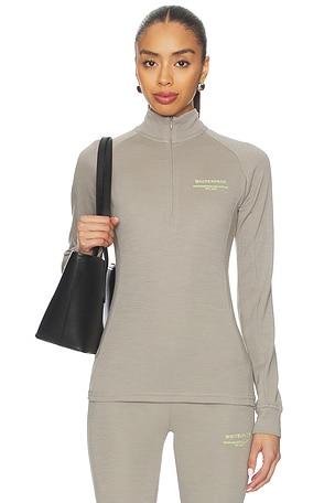 Merino Mock Neck Top Whitespace