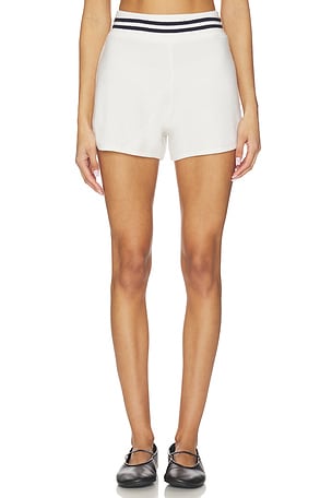 Cashmere Varsity Shorts White & Warren
