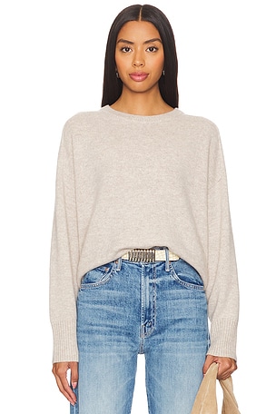 Cashmere Saddle Sleeve CrewneckWhite + Warren$435NEW