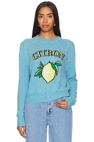 Cashmere Citron Crewneck White + Warren