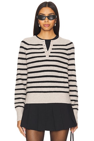 ТОП НА ПУГОВИЦАХ CASHMERE RIBBED BUTTON White + Warren