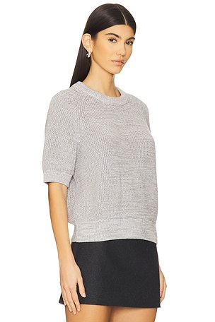 White + Warren Organic Cotton Sweater in Grey