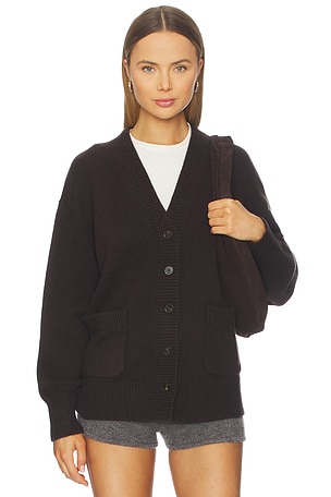 Cashmere Luxe Pocket Cardigan White + Warren