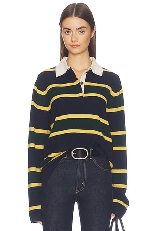 Cashmere Rugby Polo White & Warren