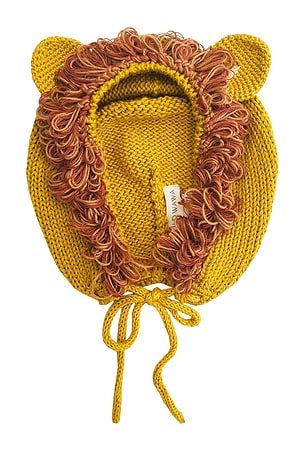 Kids Knitted Lion Bonnet Wild Wawa